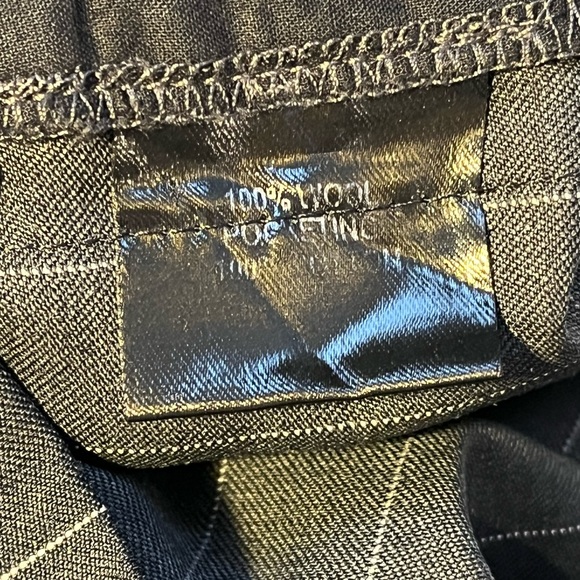 Men’s J.W. ANDERSON Wool Grey Pinstripe Trousers w/Side Panel SS 2015 - Picture 5 of 13